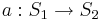 a: S_1 \rightarrow S_2
